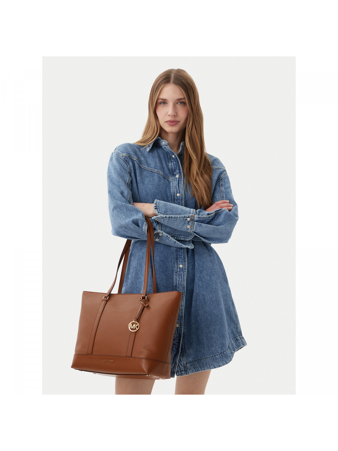 Kabelka MICHAEL Michael Kors 30S6G3PT3V Hnědá